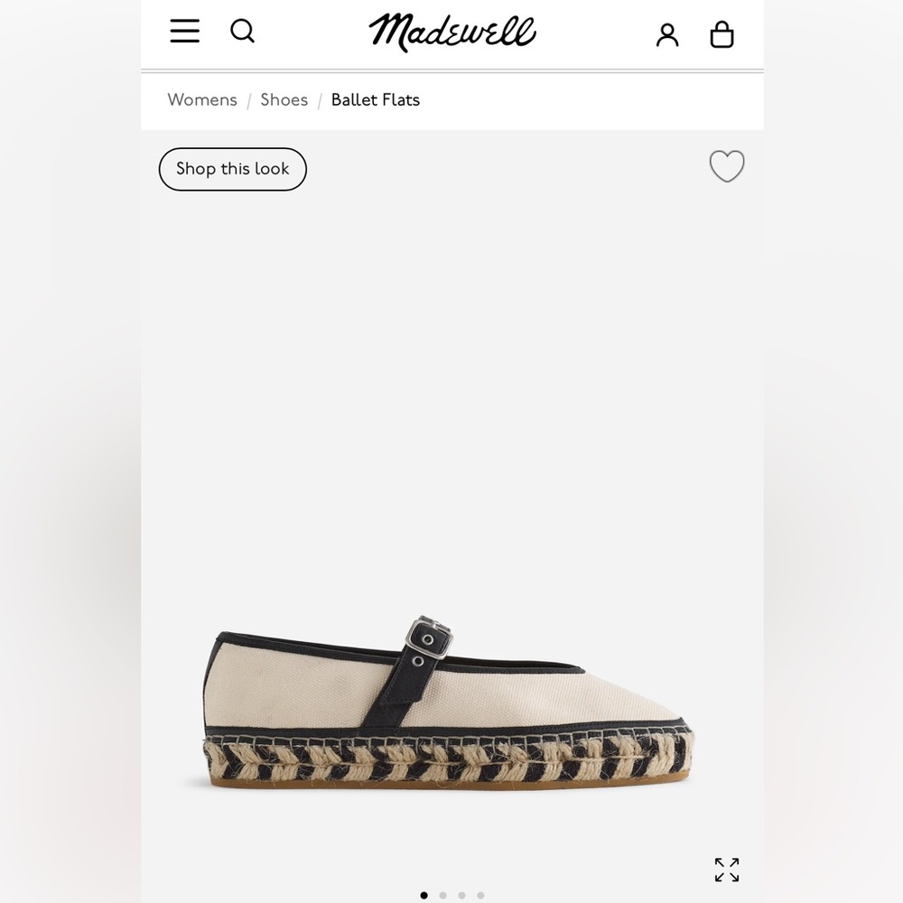 Madewell Remy Mary Jane Espadrille Flats NWT never worn size 9